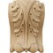 Ekena Millwork 4 1/4"W x 2 1/2"D x 5 1/2"H Medium Acanthus Block w/ Backplate Wood Corbel, Cherry CORW04X03X06ABCH - alternate 4